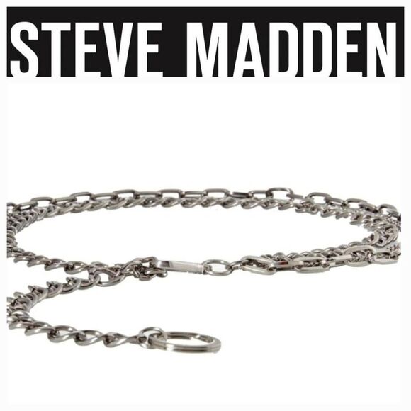 Steve Madden Gunmetal Chain Belt main image 4
